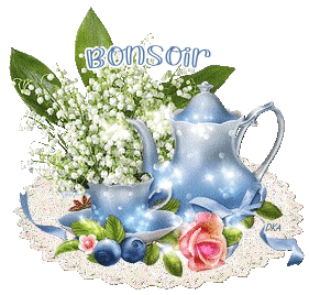 Gif animé bonsoir café mimosas